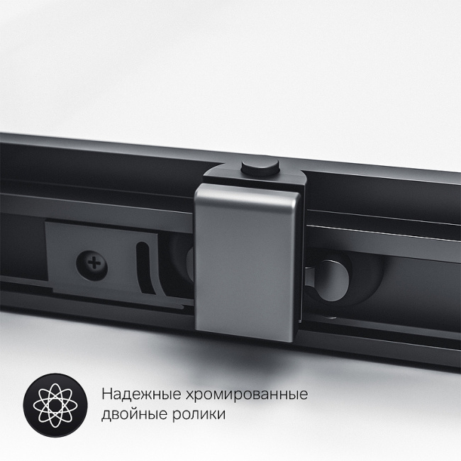 AM.PM Gem S 120х80 W93G-404-120280-BT профиль Черный матовый стекло прозрачное без поддона