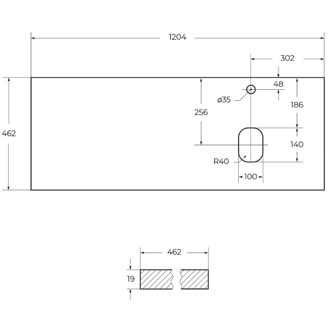 BelBagno 120 EK-120-AS-BO-R Bianco Opaco