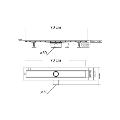 Vincea SAY OPTIMA -S 603.70.S.U, 70 см, под плитку